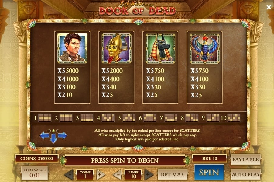 Book of Dead slot