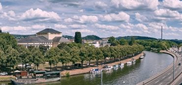 Blick auf die Saar, Saarbruecken